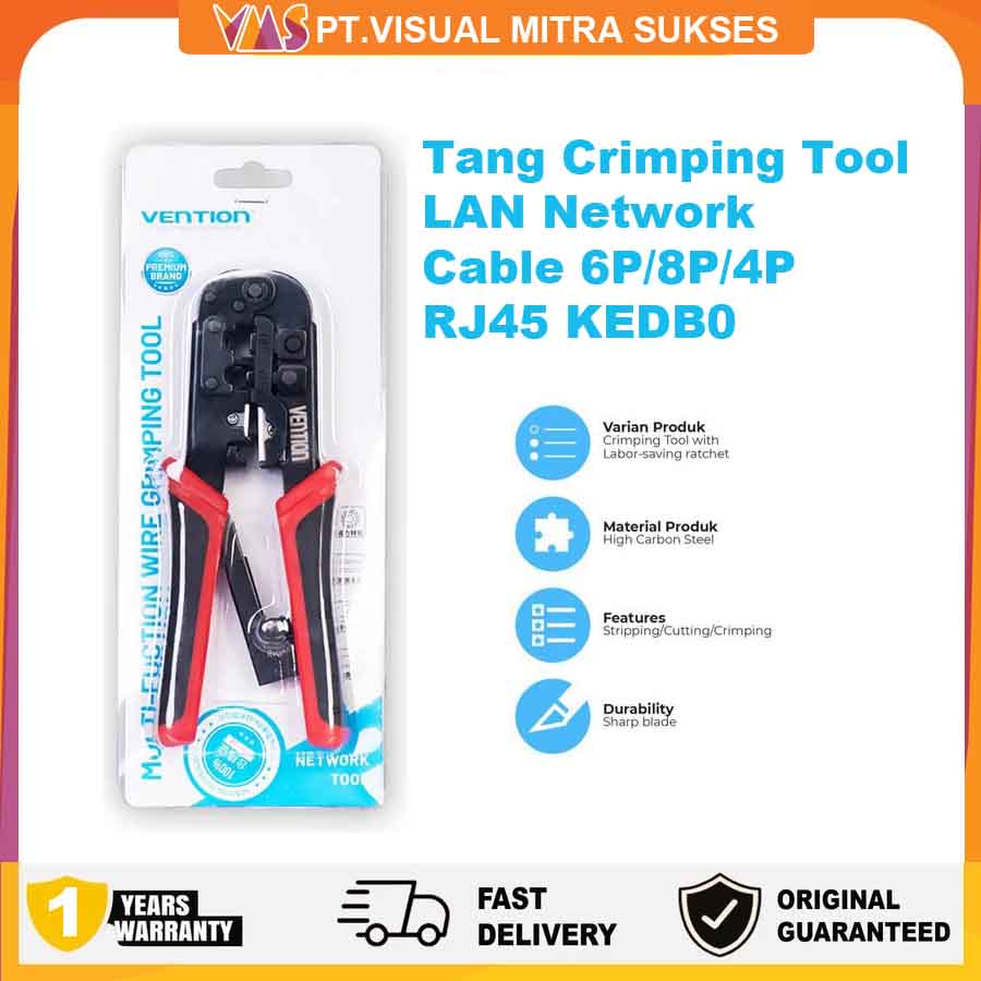 Tang Crimping Tool LAN Network Cable 6P 8P 4P RJ45 KEDB0
