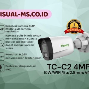 TIANDY TC-C2 4MP WIFI 2-WAY AUDIO FIXED BULLET CAMERA - VMS
