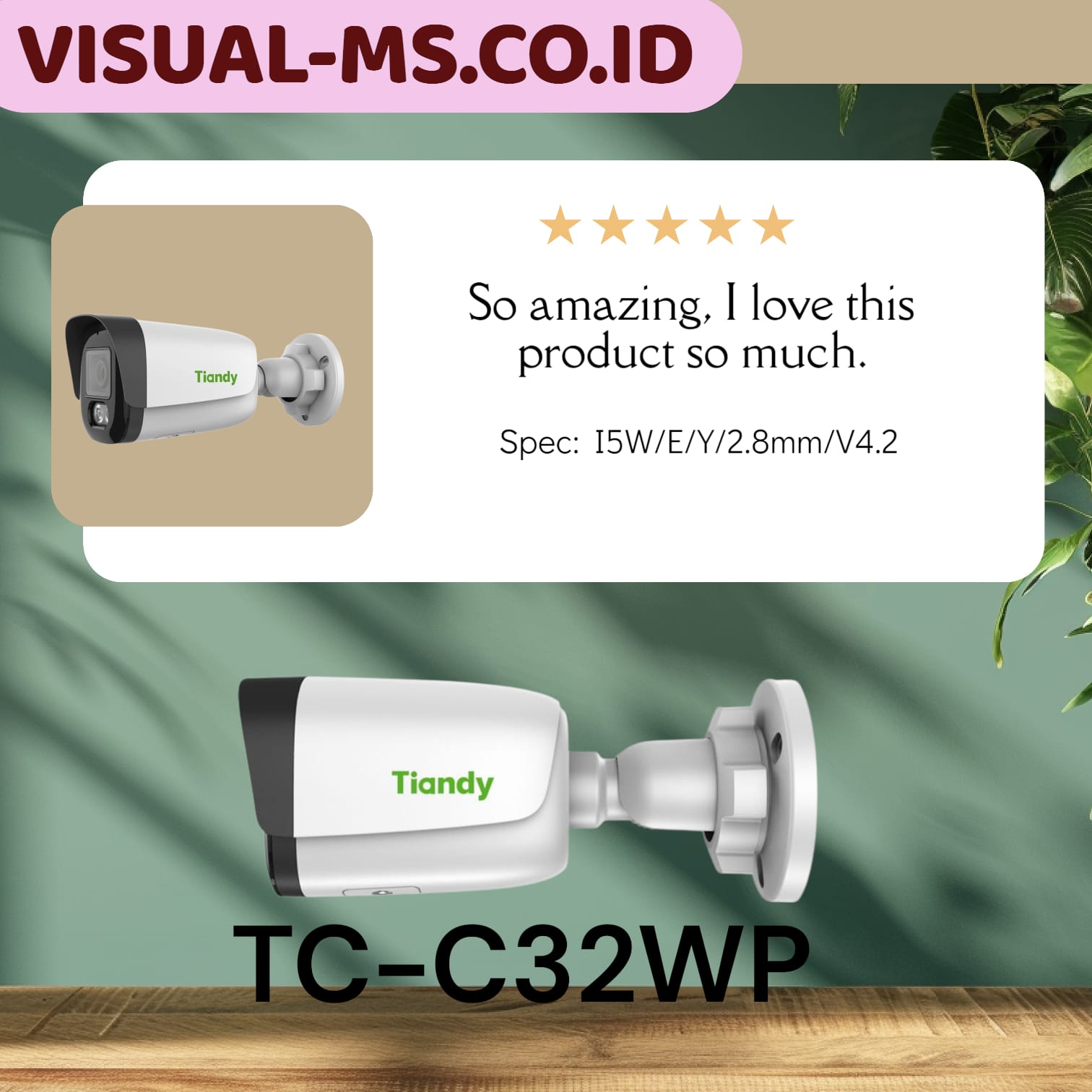 Tiandy TC-C32WP Spec:I5W/E/Y/2.8mm/V4.2 -VMS