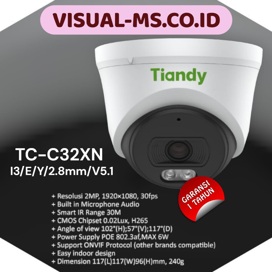 Tiandy TC-C32XN Spec:I3/E/Y/2.8mm/V5.1 - VMS - Image 3