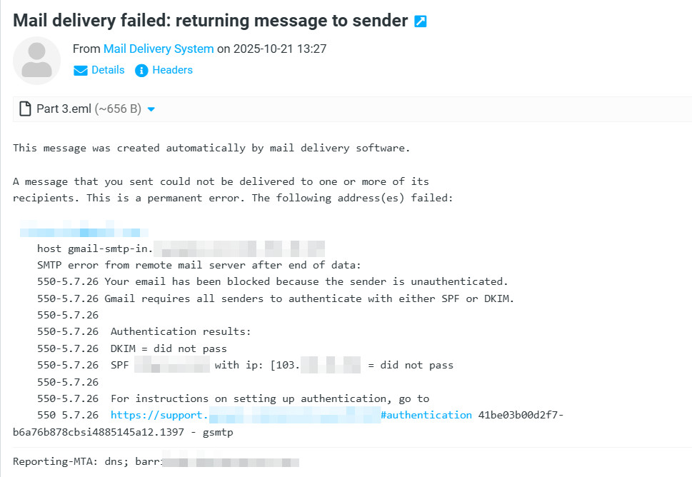 Mail Delivery Failed: Returning Message to Sender — Penyebab dan Cara Mengatasinya