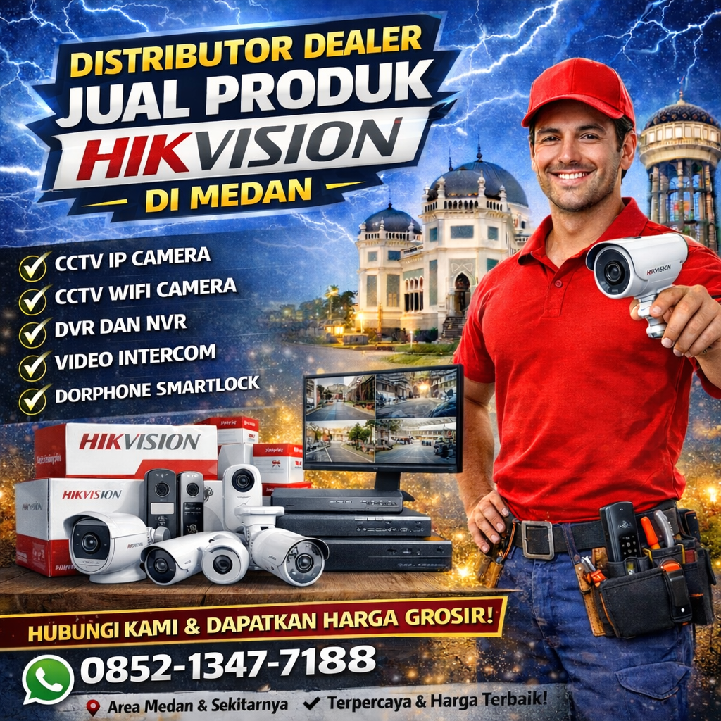 Jual Kamera CCTV Hikvision di Medan | Harga Murah & Instalasi Profesional