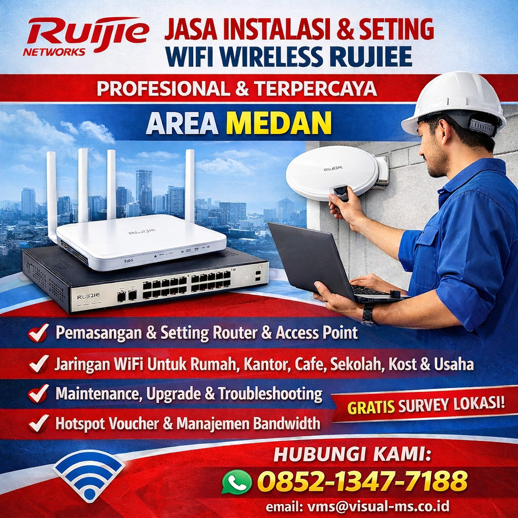 Jasa Setting & Instalasi WiFi Medan | Teknisi Profesional & Terpercaya